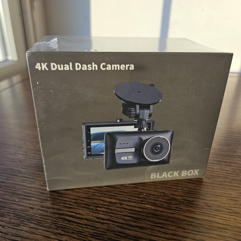 4K Dual Dash Camera - Black